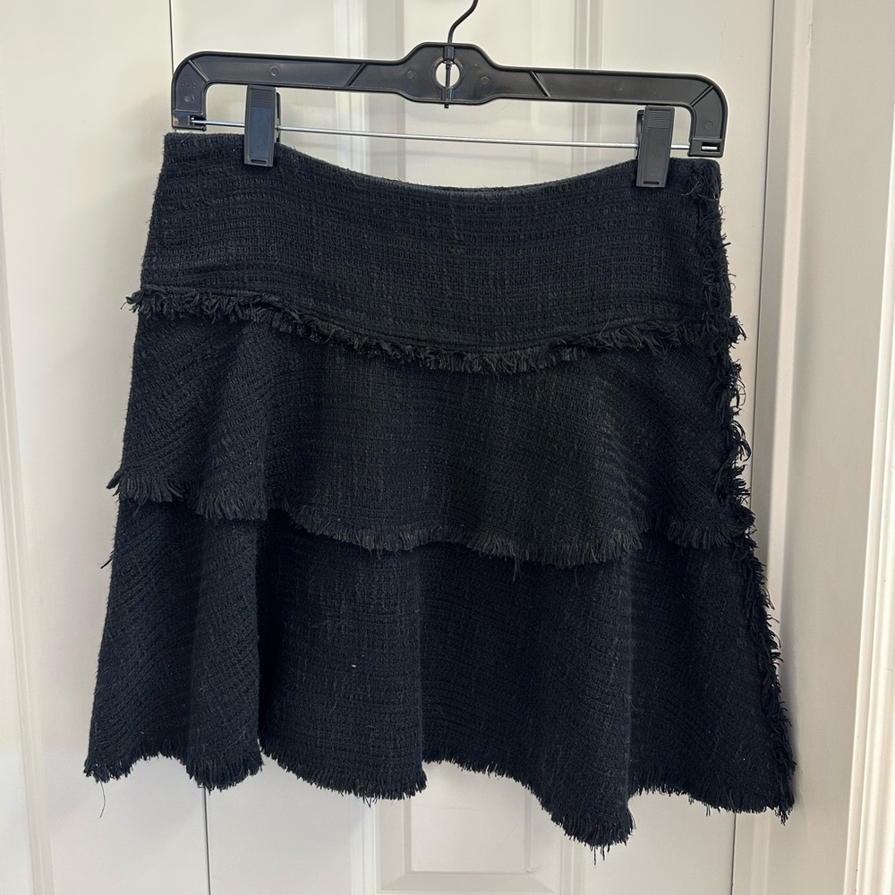 IRO Black Cotton Tweed skirt gently worn
